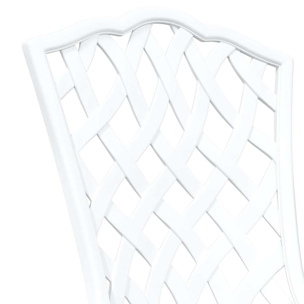 Garden Chair 2 pcs White 55 x 56.5 x 91cm Aluminium