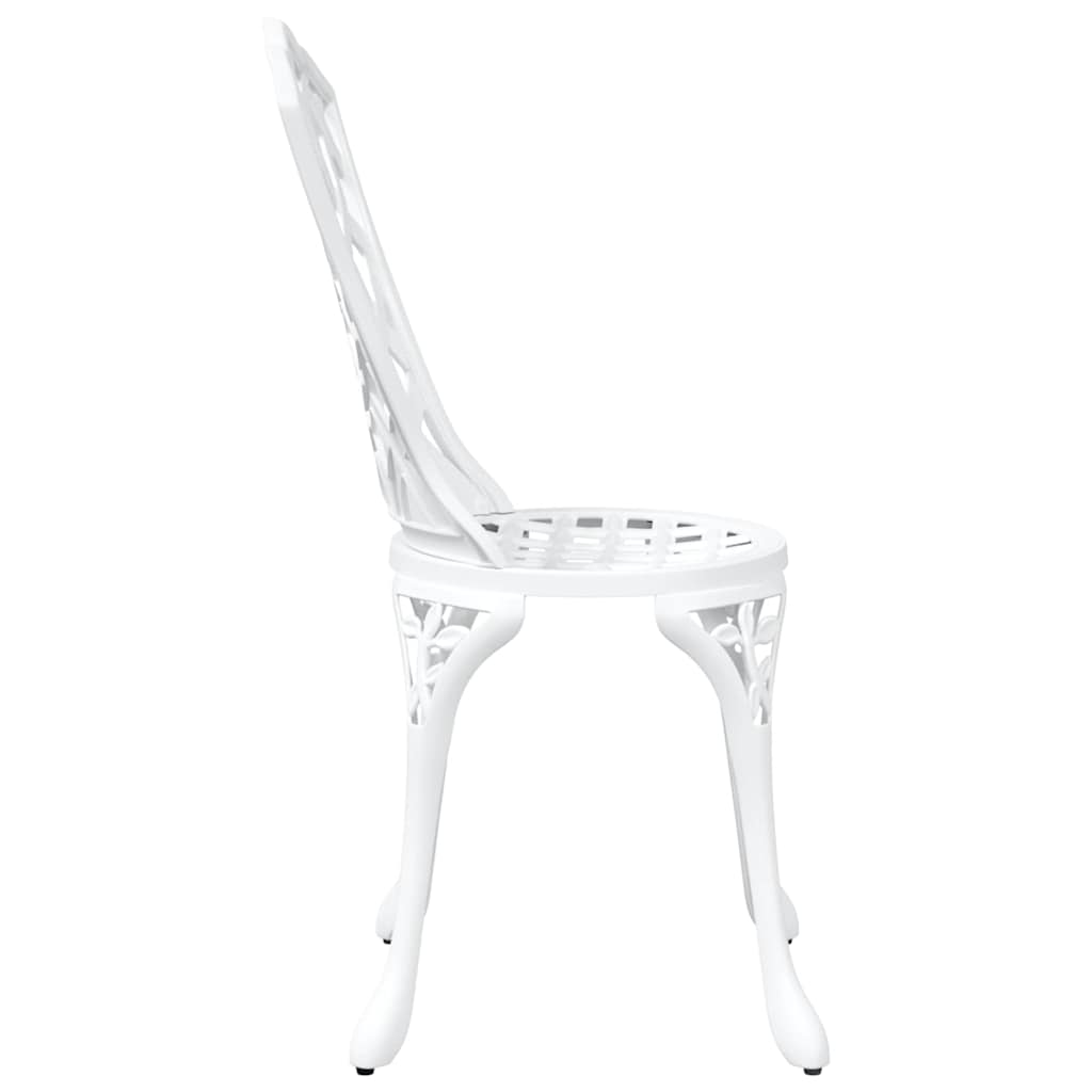 Garden Chair 2 pcs White 55 x 56.5 x 91cm Aluminium
