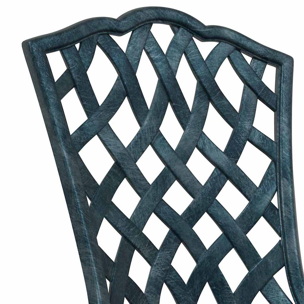 Garden Chair 2 pcs Green 39 x 40 x 87cm Aluminium