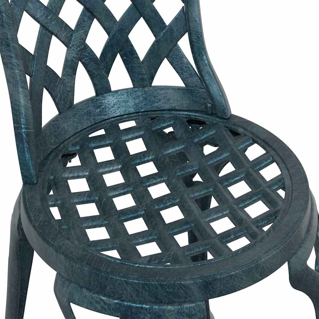 Garden Chair 2 pcs Green 55 x 56.5 x 91cm Aluminium