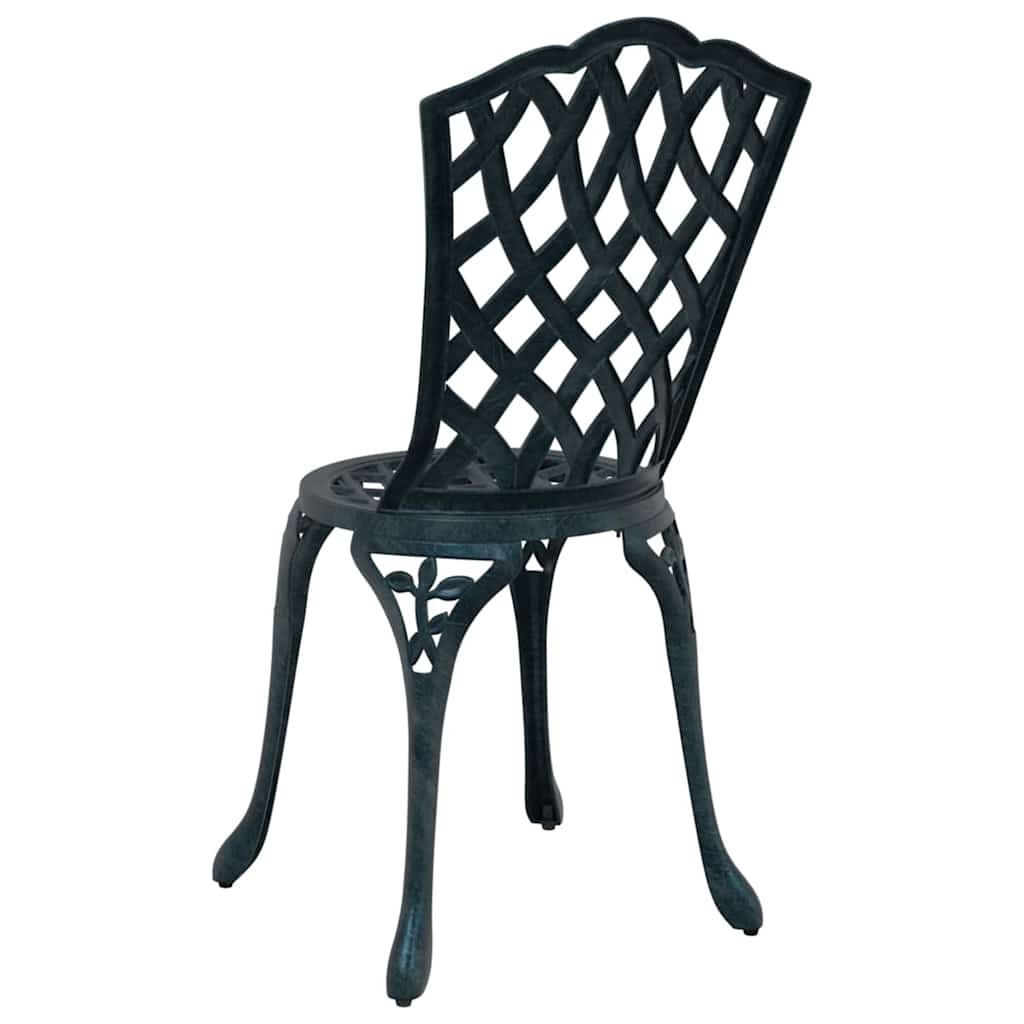 Garden Chair 2 pcs Green 55 x 56.5 x 91cm Aluminium