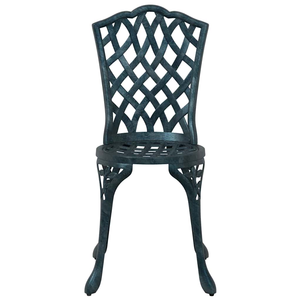 Garden Chair 2 pcs Green 55 x 56.5 x 91cm Aluminium