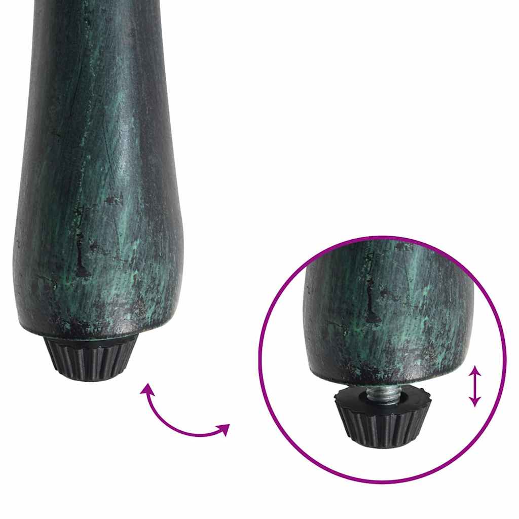 Garden Chair 2 pcs Green 55 x 56.5 x 91cm Aluminium