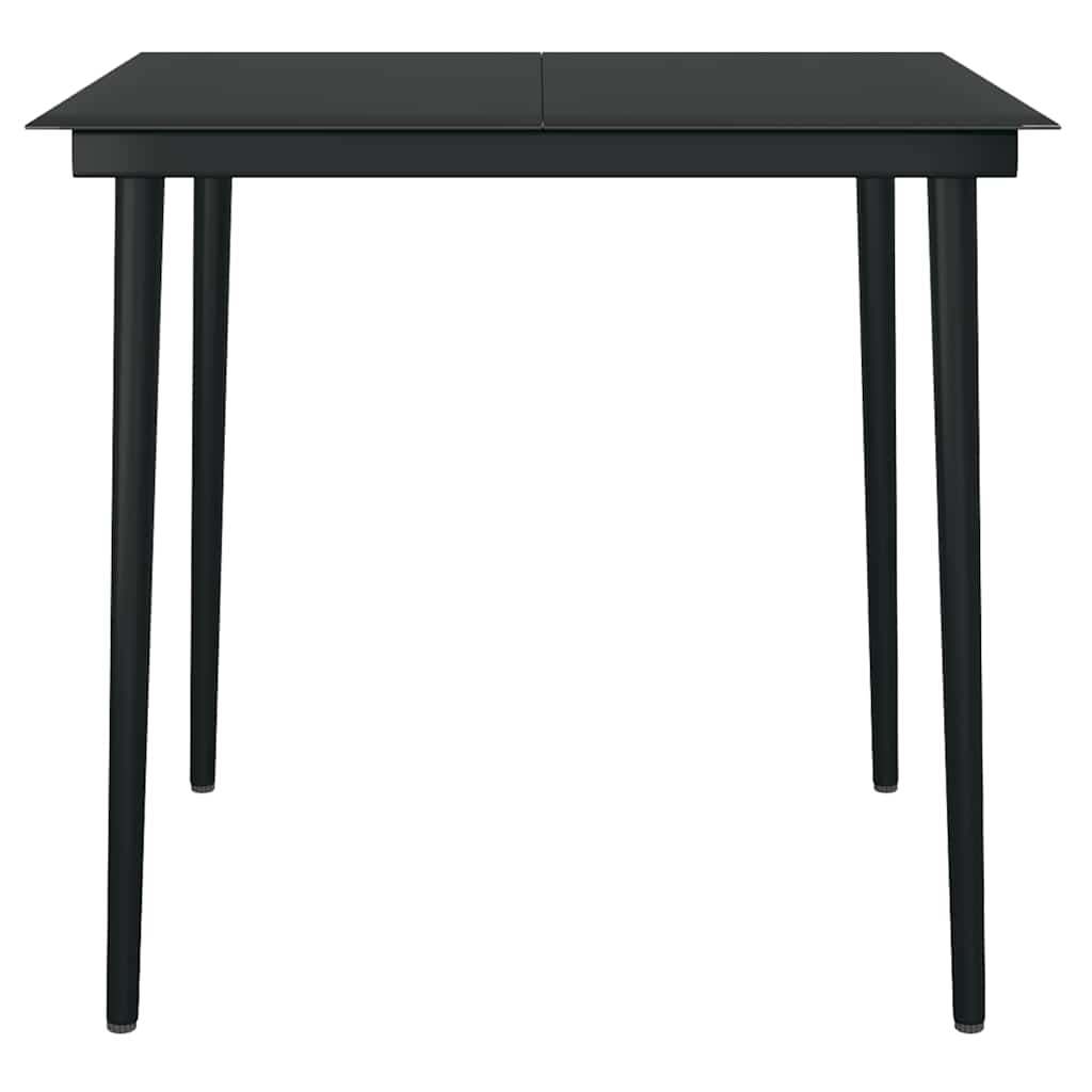 3 Piece Garden Dining Set Brown Poly Rattan Glass