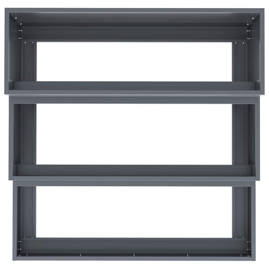 Garden Planter Anthracite 90 x 90 x 35 cm Steel