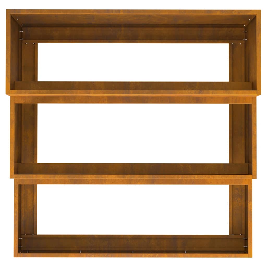 Garden Planter Rusty 90 x 90 x 35 cm Weathering steel