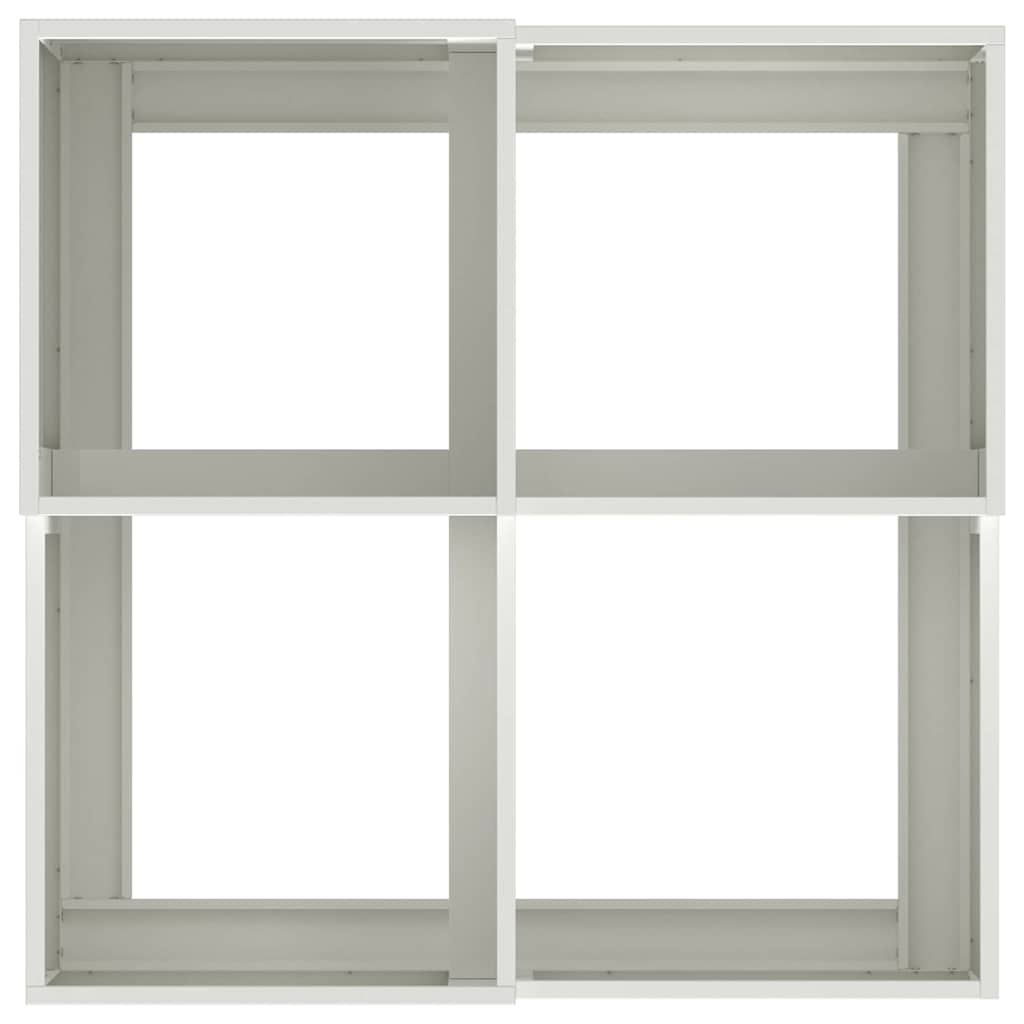 Garden Planter White 80 x 80 x 48 cm Steel