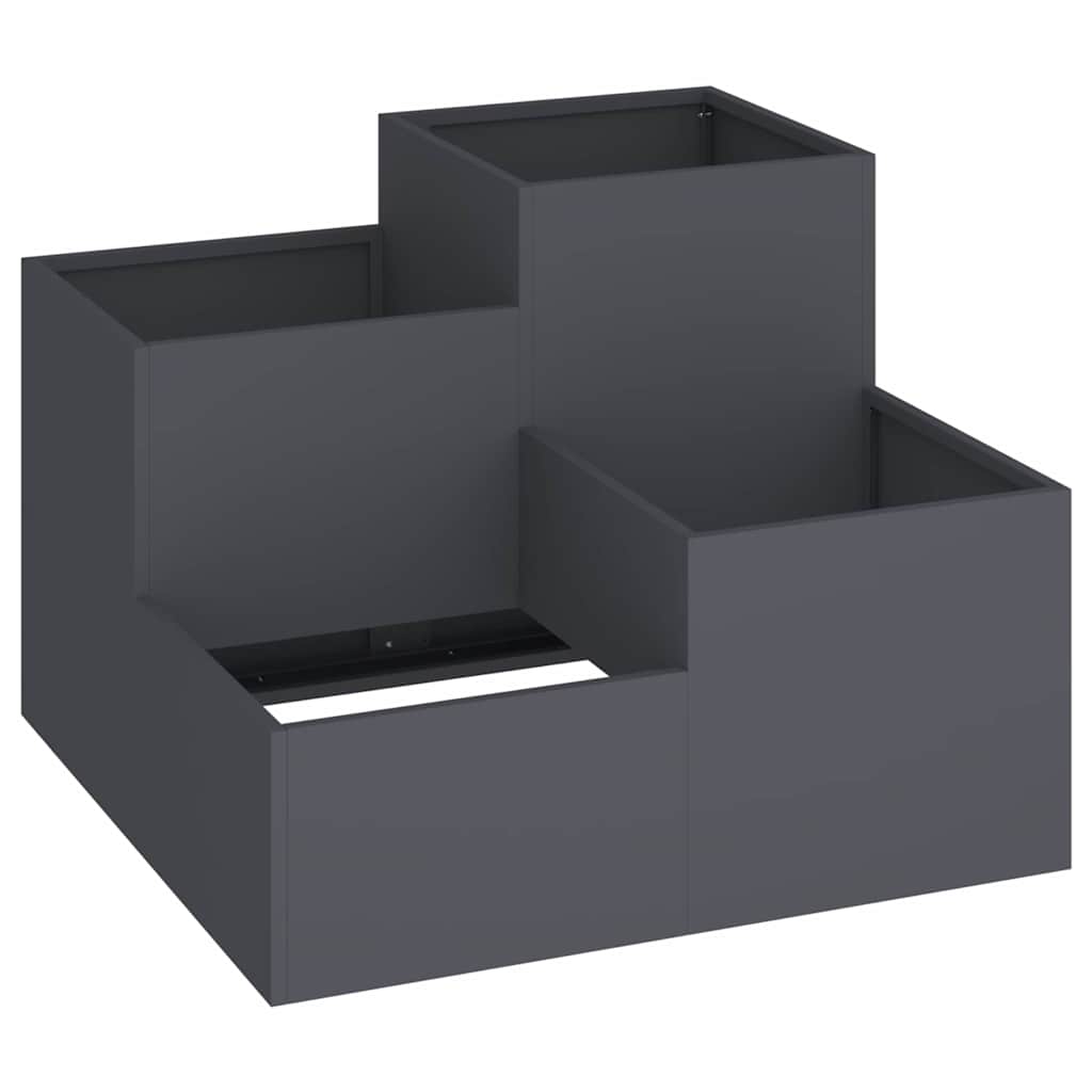 Garden Planter Anthracite 80 x 80 x 60 cm Steel