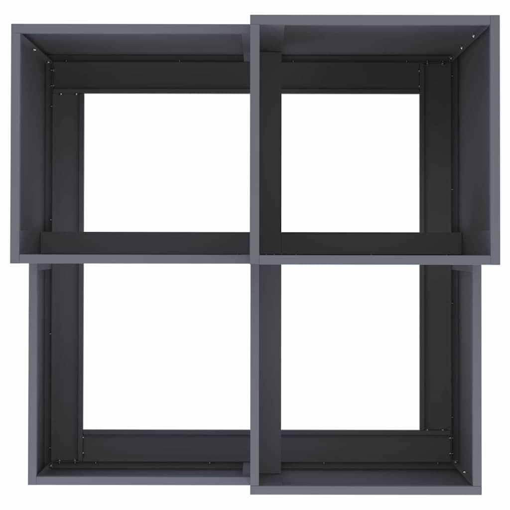 Garden Planter Anthracite 80 x 80 x 60 cm Steel