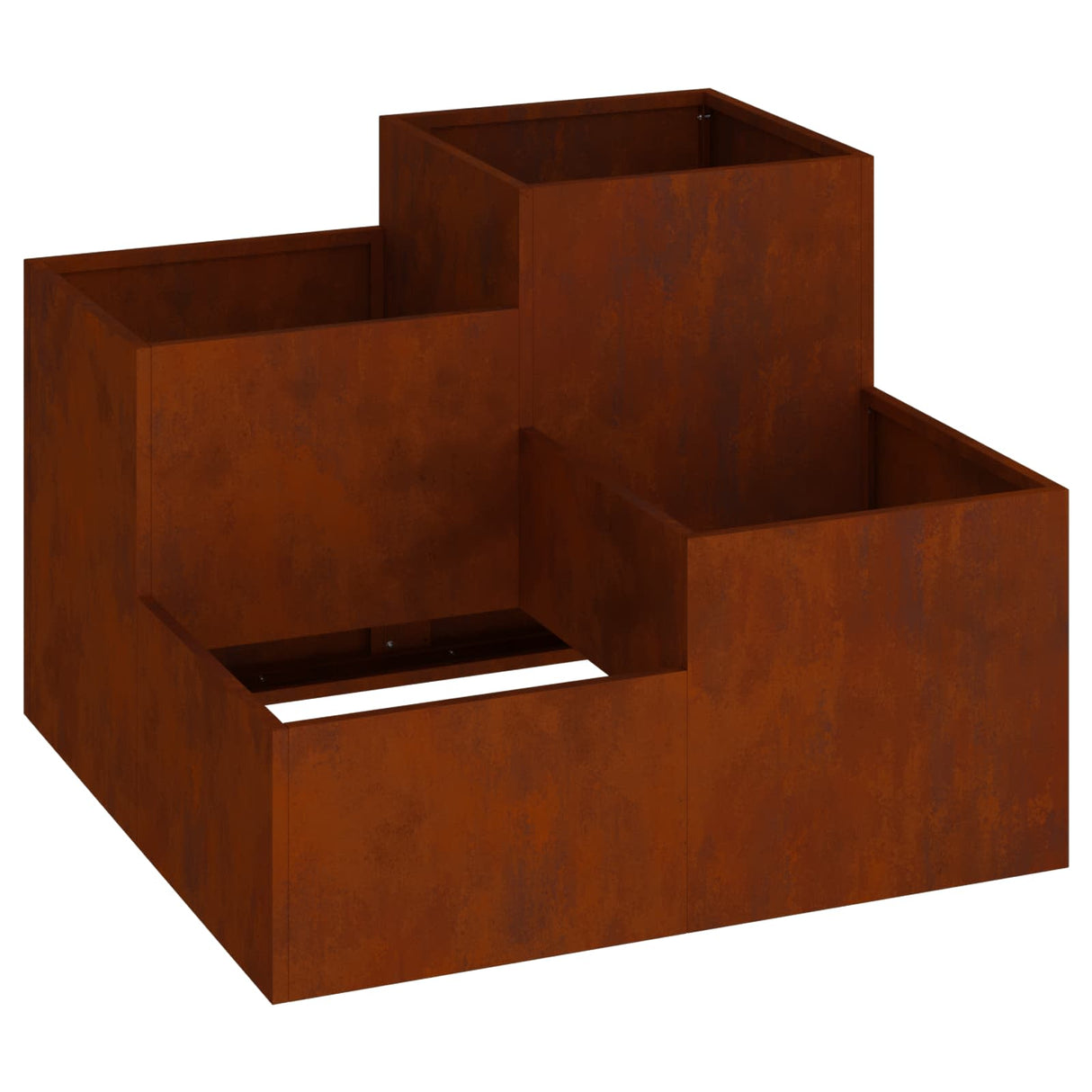 Garden Planter Rusty 80 x 80 x 60 cm Weathering Steel