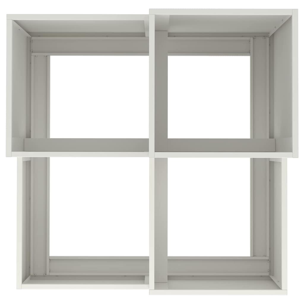 Garden Planter White 100 x 100 x 60 cm Steel