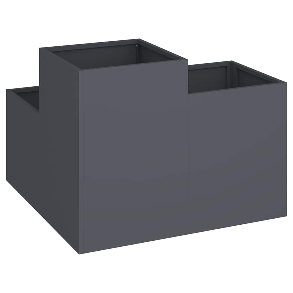 Garden Planter Anthracite 100 x 100 x 60 cm Steel