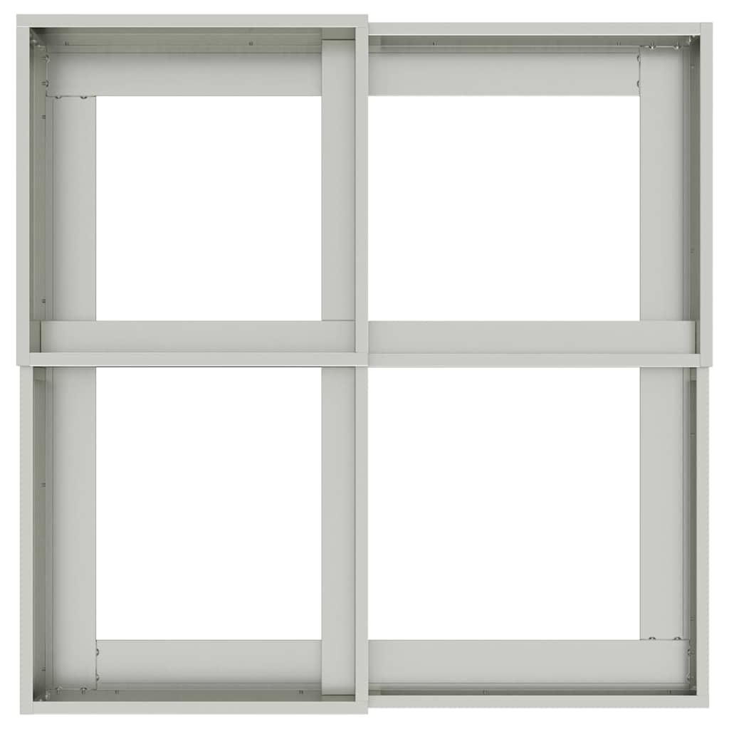 Garden Planter Silver 100 x 100 x 60 cm Galvanised steel