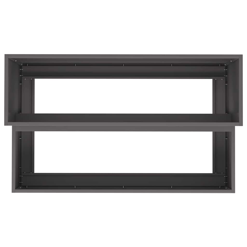 Garden Planter Black 100 x 60 x 45 cm Steel