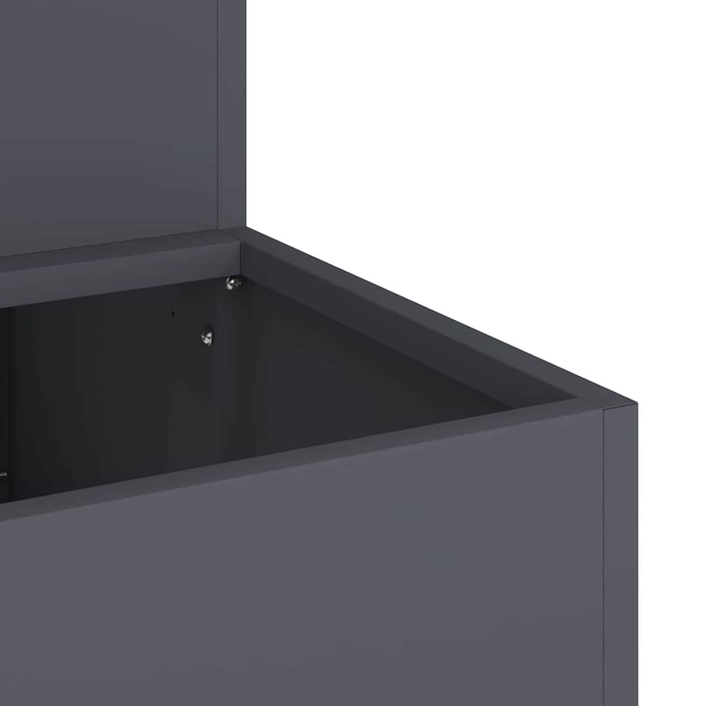 Garden Planter Anthracite 100 x 60 x 45 cm Steel