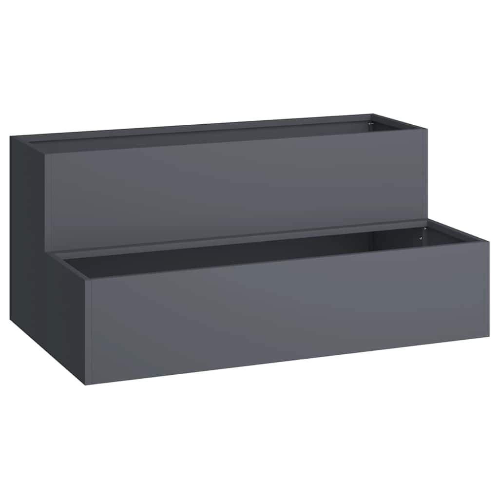 Garden Planter Anthracite 100 x 60 x 45 cm Steel