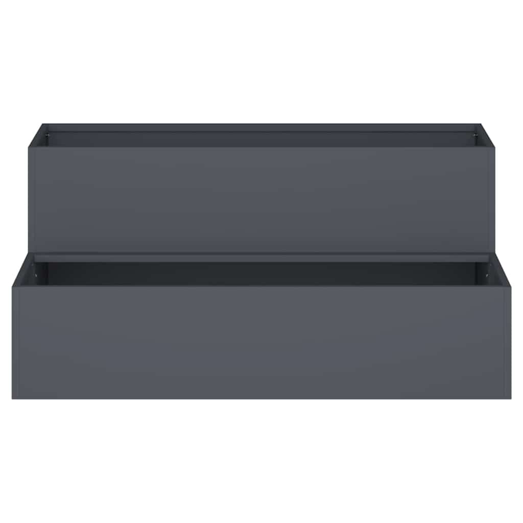 Garden Planter Anthracite 100 x 60 x 45 cm Steel