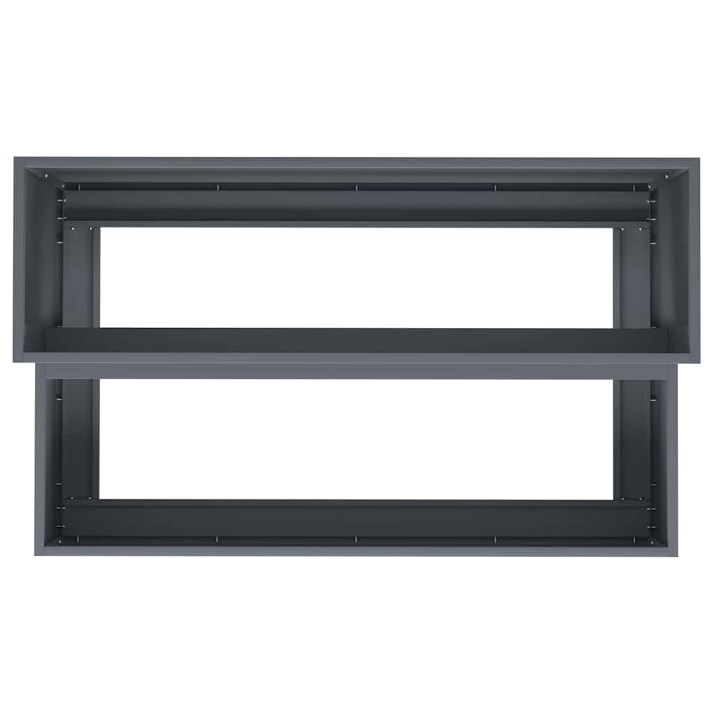 Garden Planter Anthracite 100 x 60 x 45 cm Steel