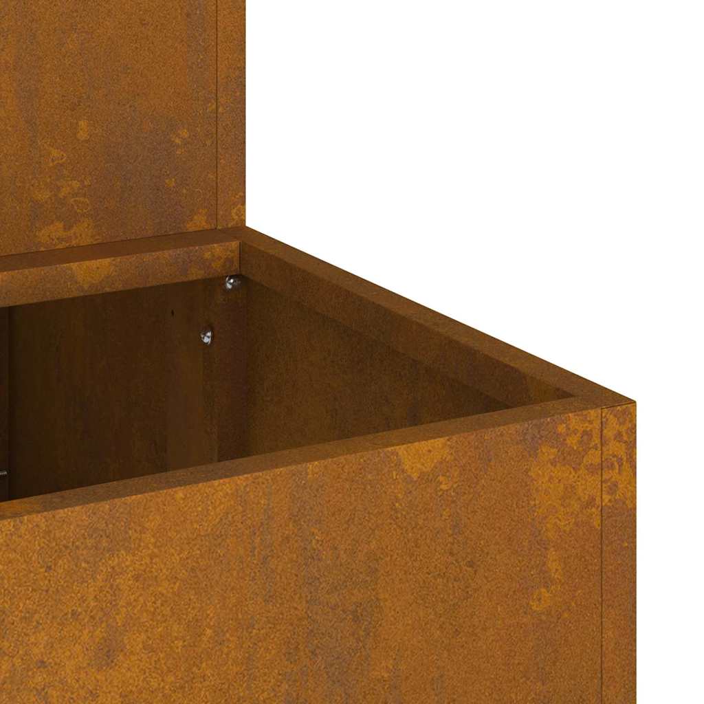 Garden Planter Rusty 100 x 60 x 45 cm Weathering steel