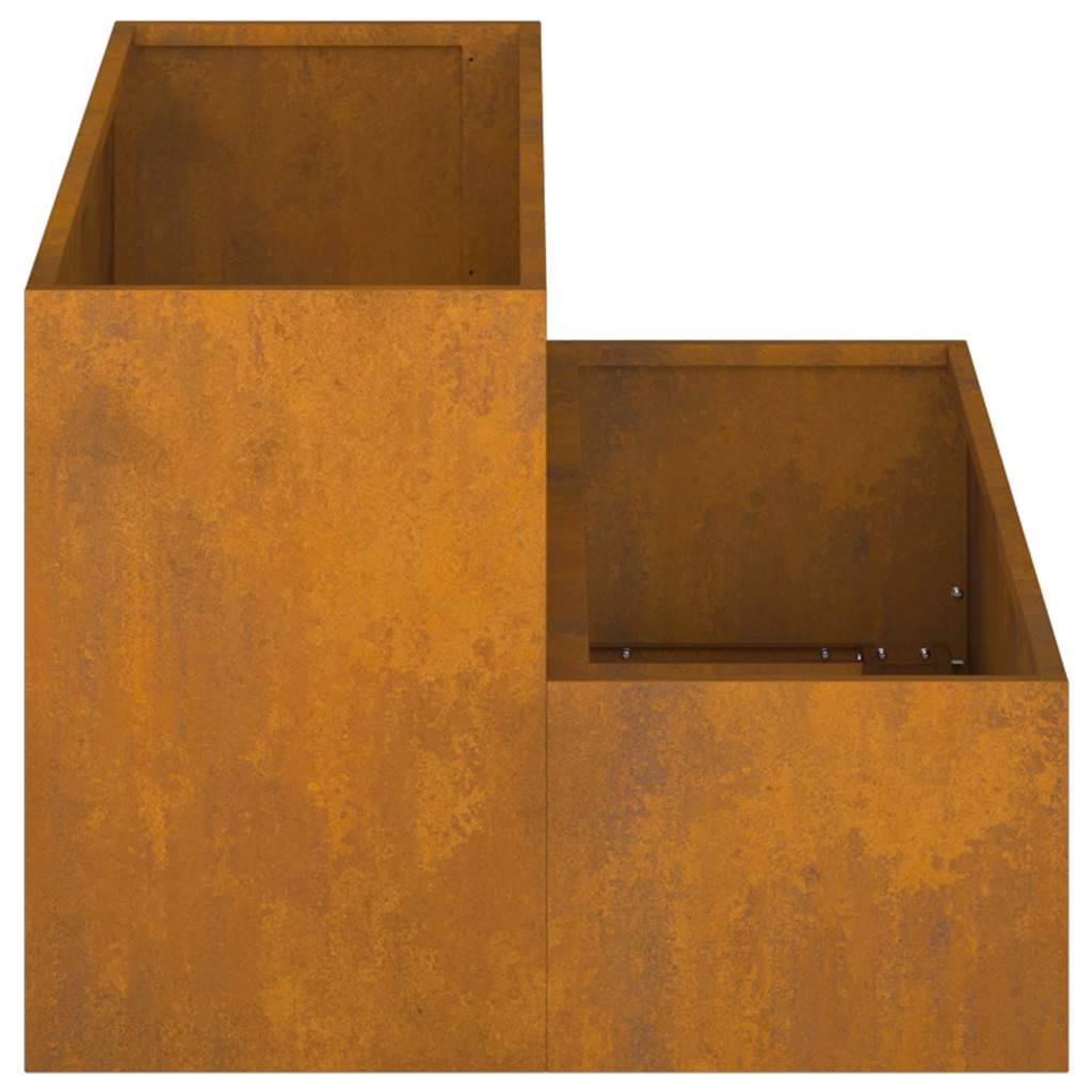 Garden Planter Rusty 100 x 60 x 45 cm Weathering steel