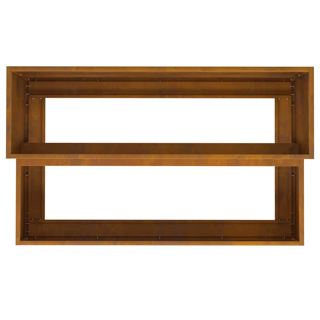 Garden Planter Rusty 100 x 60 x 45 cm Weathering steel