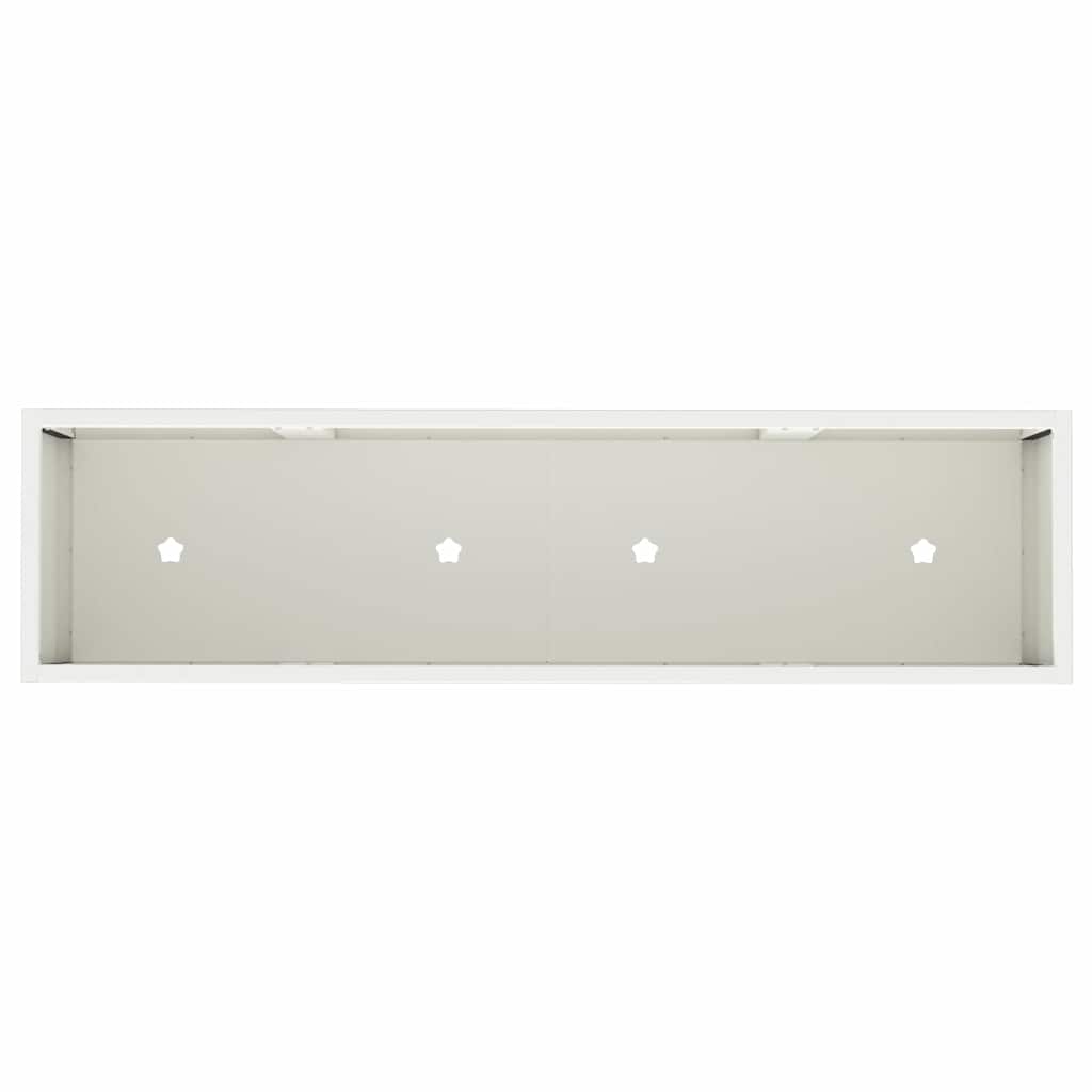Raised Garden Planter White 100 x 26 x 82 cm Steel