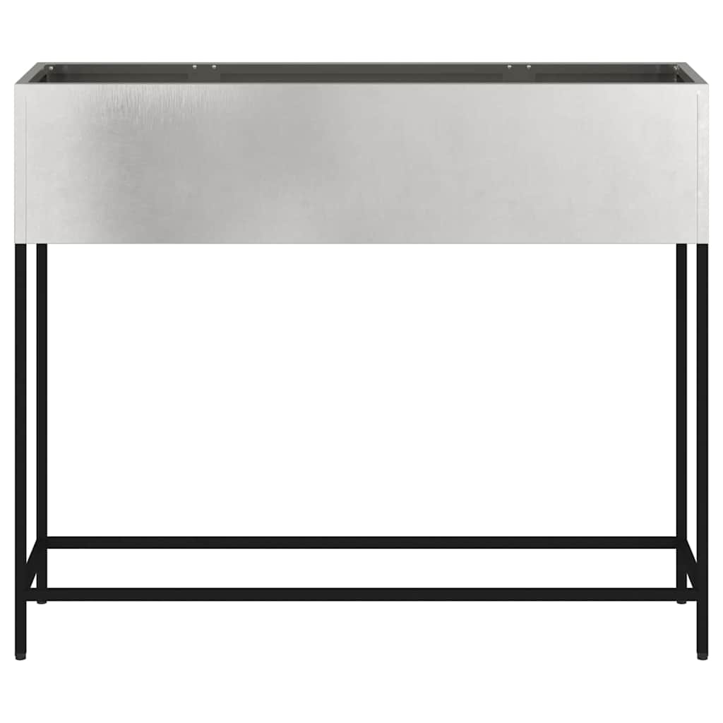 Raised Garden Planter Silver 100 x 26 x 82 cm Stainless steel