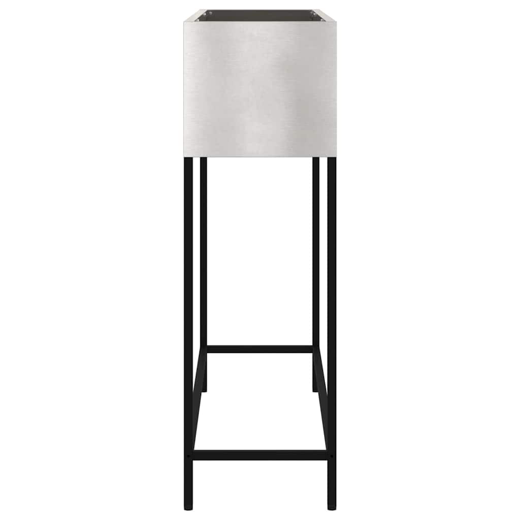Raised Garden Planter Silver 100 x 26 x 82 cm Stainless steel