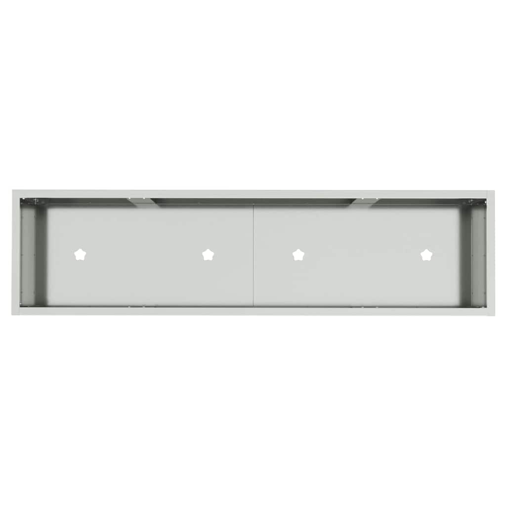 Raised Garden Planter Silver 100 x 26 x 82 cm Galvanised Steel