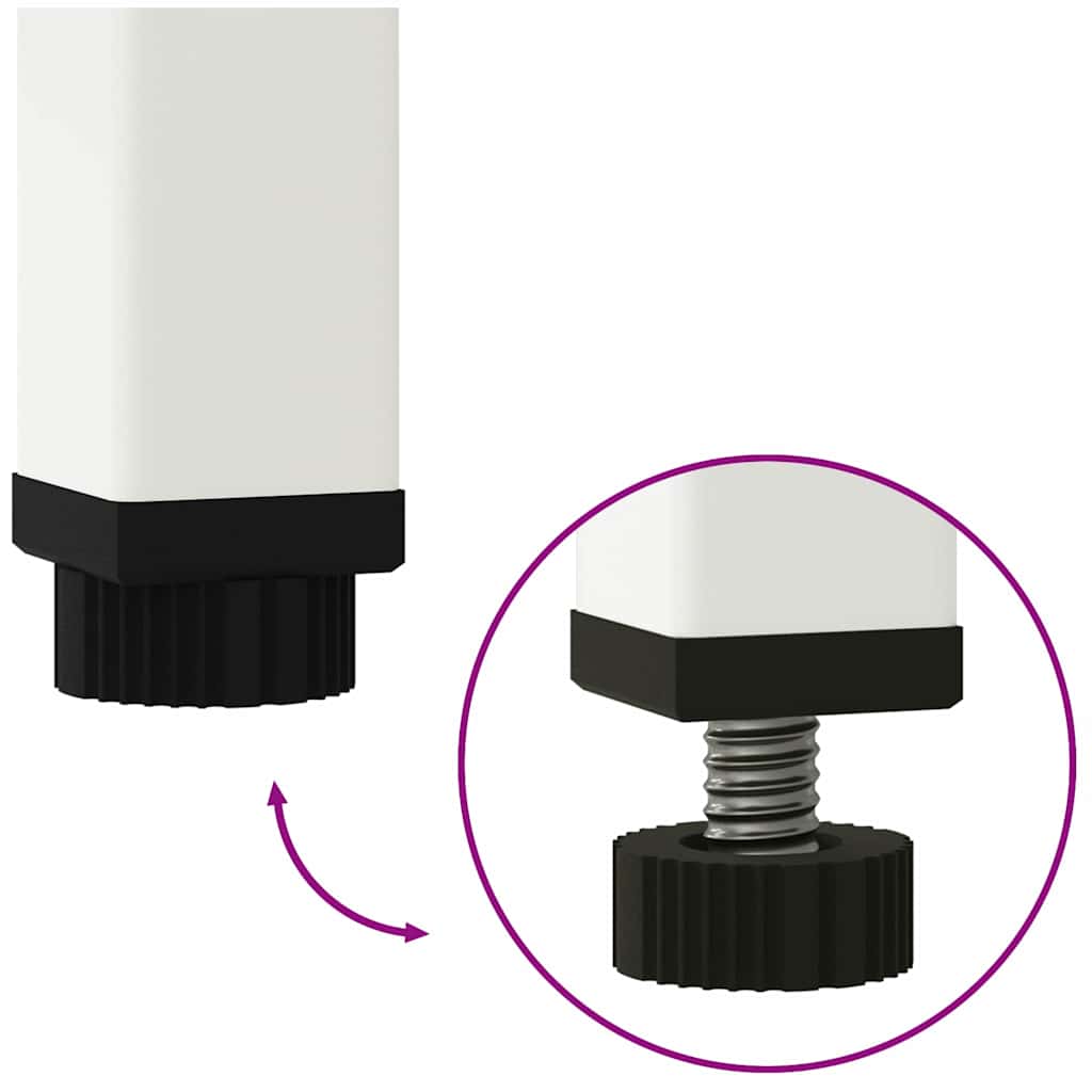 Raised Garden Planter White 60 x 26 x 45 cm Steel