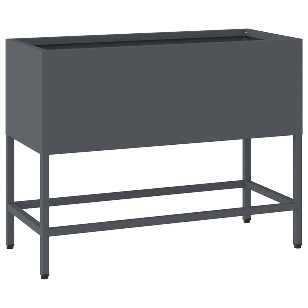 Raised Garden Planter Anthracite 60 x 26 x 45 cm Steel