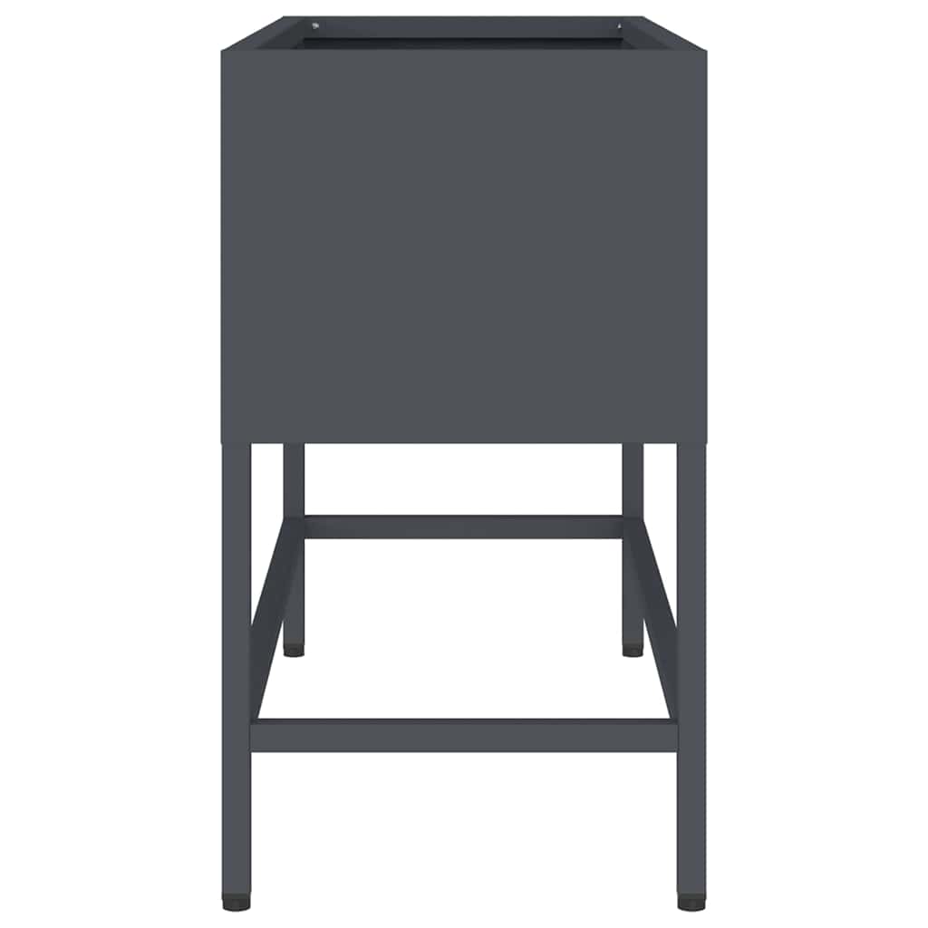 Raised Garden Planter Anthracite 60 x 26 x 45 cm Steel