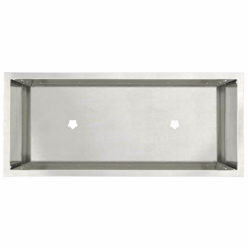 Raised Garden Planter Silver 60 x 26 x 45 cm Stainless steel
