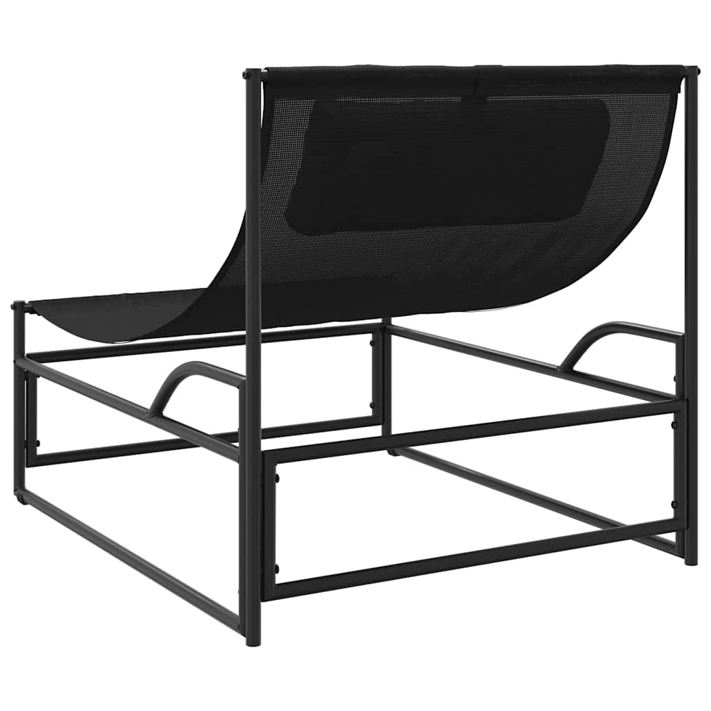 Garden Lounger Chair Anthracite 87x74x73 cm Steel and Textilene