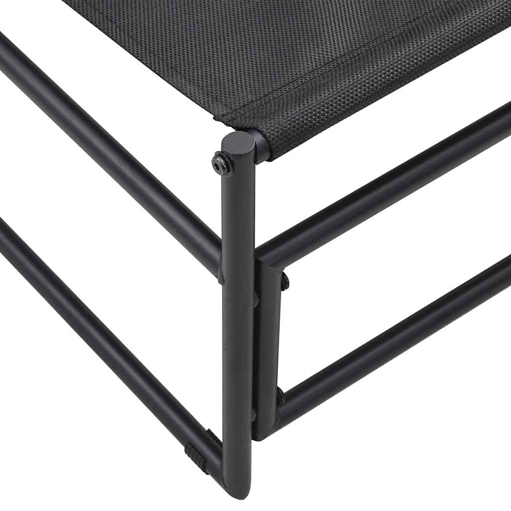 Garden Lounger Chair Anthracite 87x74x73 cm Steel and Textilene