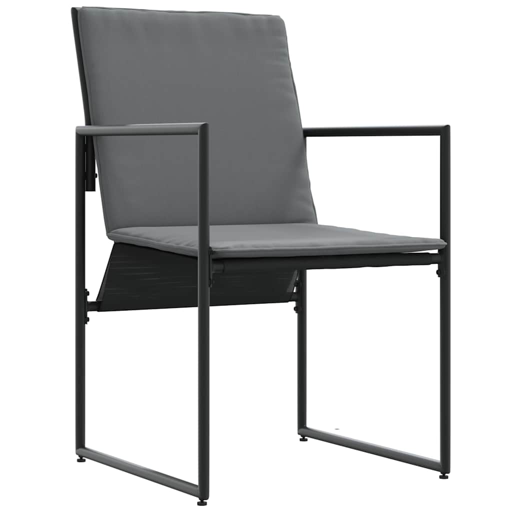 Garden Chairs 4 pcs Black and anthracite 50.5 x 59 x 81.5 cm