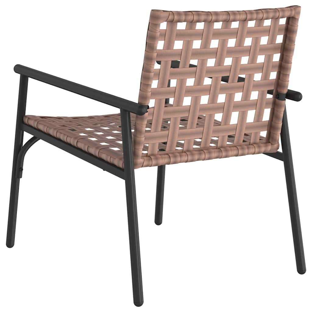 Garden Chair 2 pcs Black 79 x 56 x 73.5cm Poly Rattan