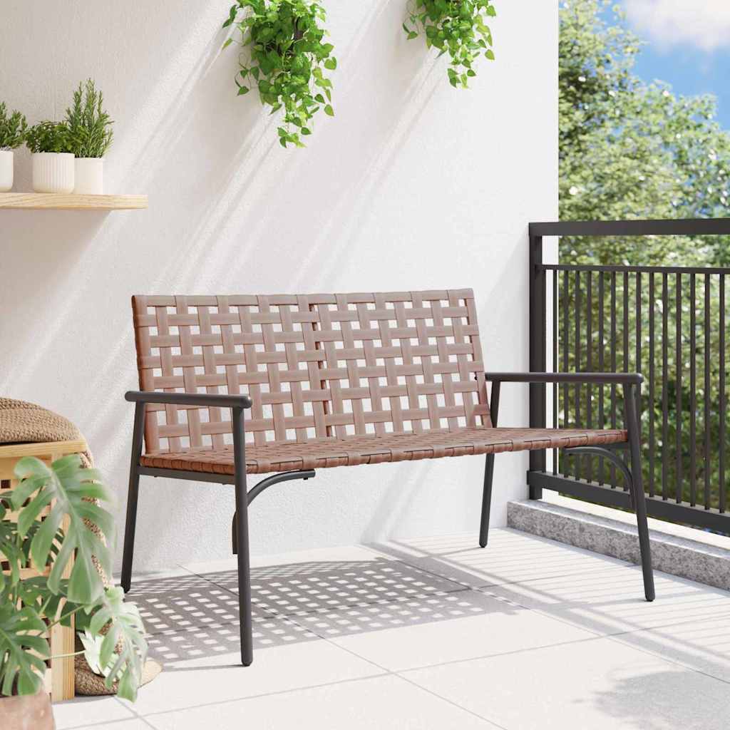 Garden Chair Black 113 x 79 x 75cm Poly Rattan