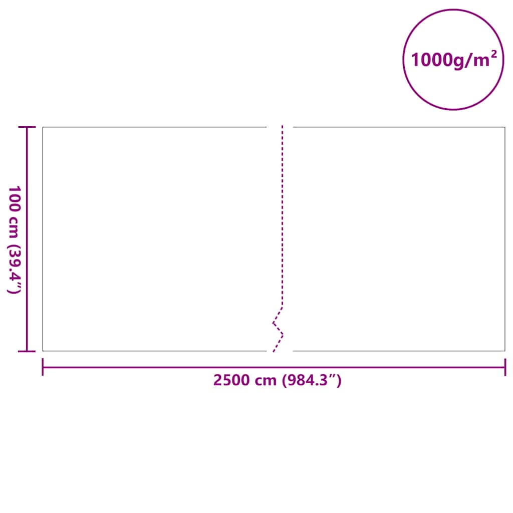Pond Fleece Folding Grey 1 x 25 m Polyester and Cotton