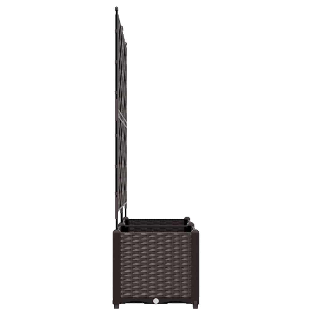 Garden Planter 2 pcs Brown 80 x 40 x 143 cm Steel