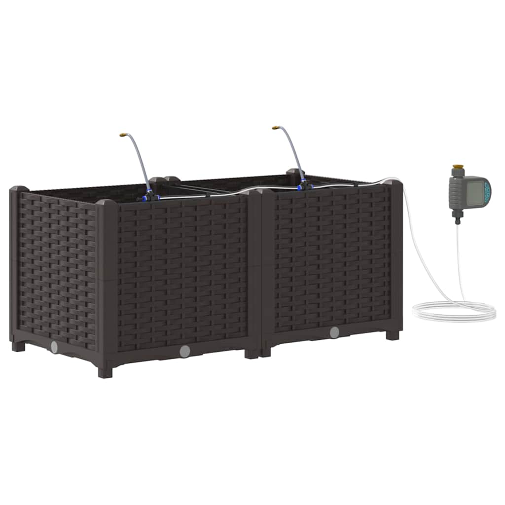 Garden Brown 80 x 40 x 37.5 cm Steel