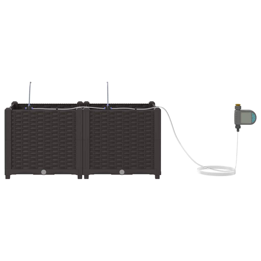 Garden Brown 80 x 40 x 37.5 cm Steel