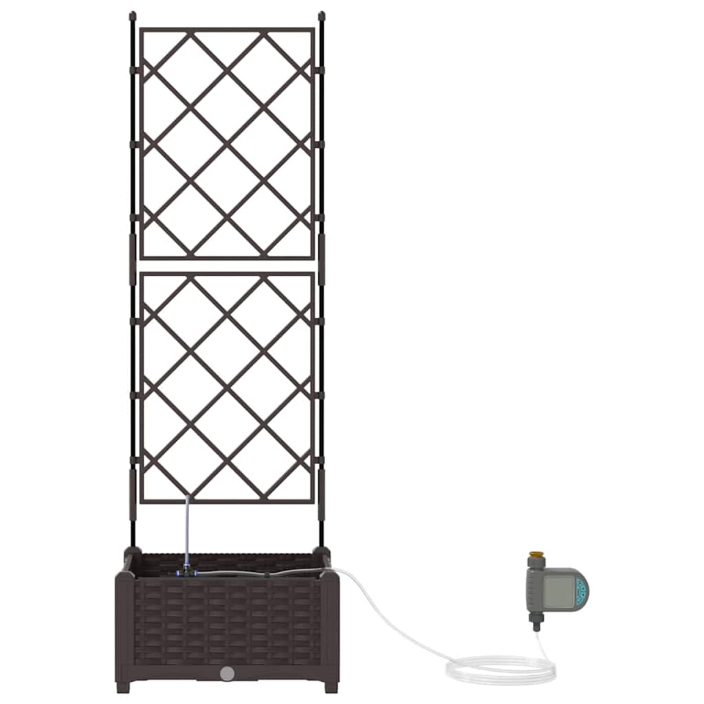 Garden Brown 40 x 40 x 126 cm Steel