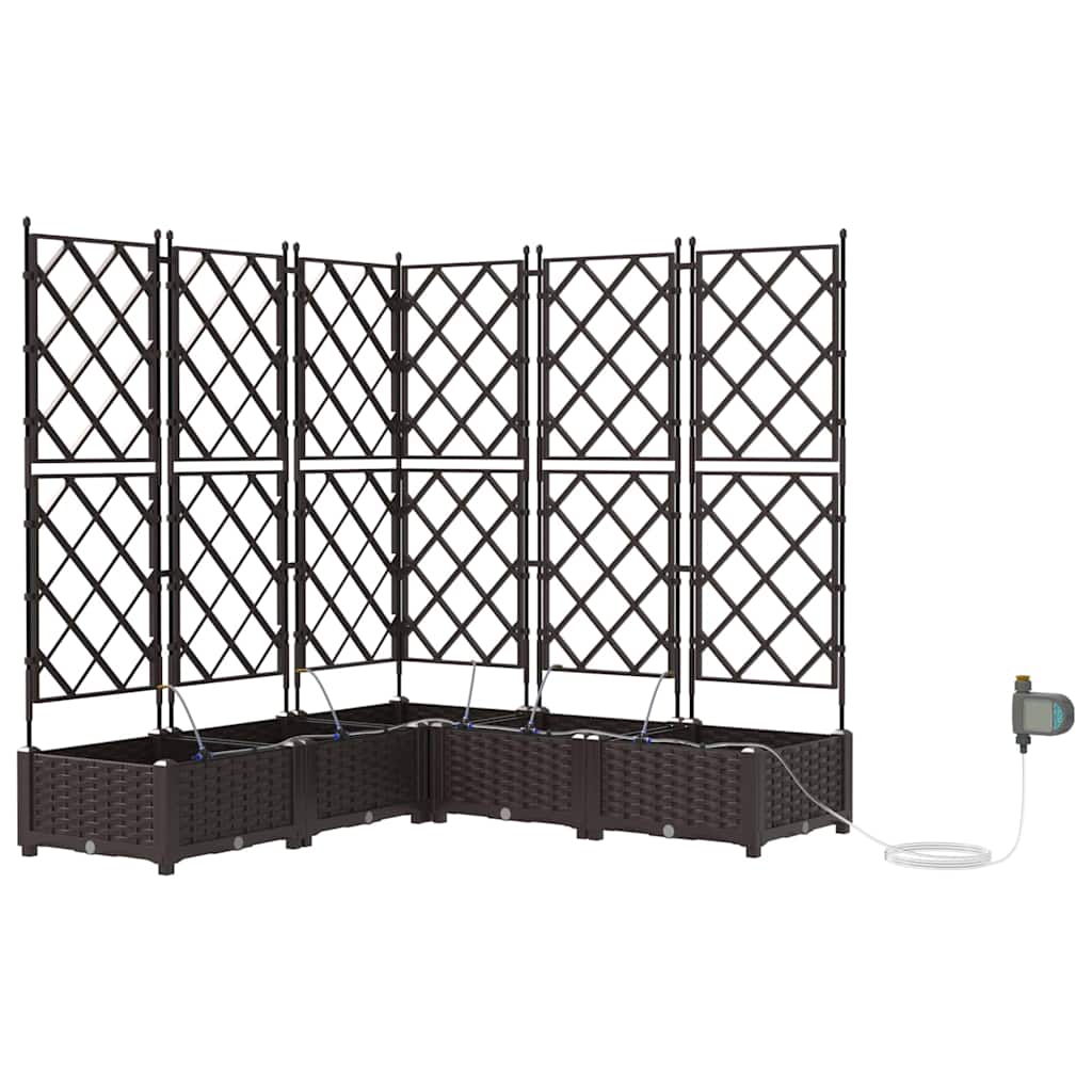 Garden Brown 120 x 120 x 126 cm Steel