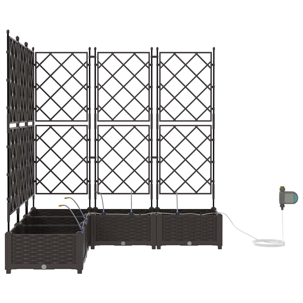 Garden Brown 120 x 120 x 126 cm Steel