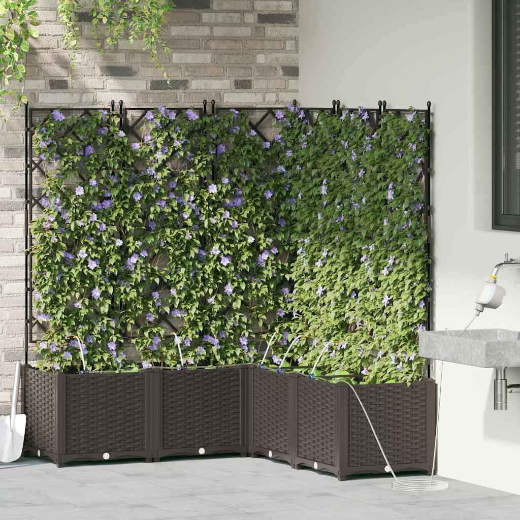 Garden Brown 120 x 120 x 142 cm Steel