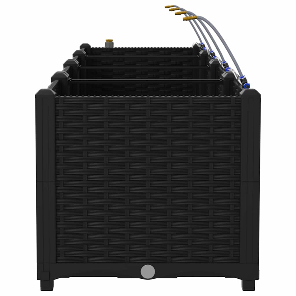 Garden Black 120 x 40 x 37.5 cm Steel