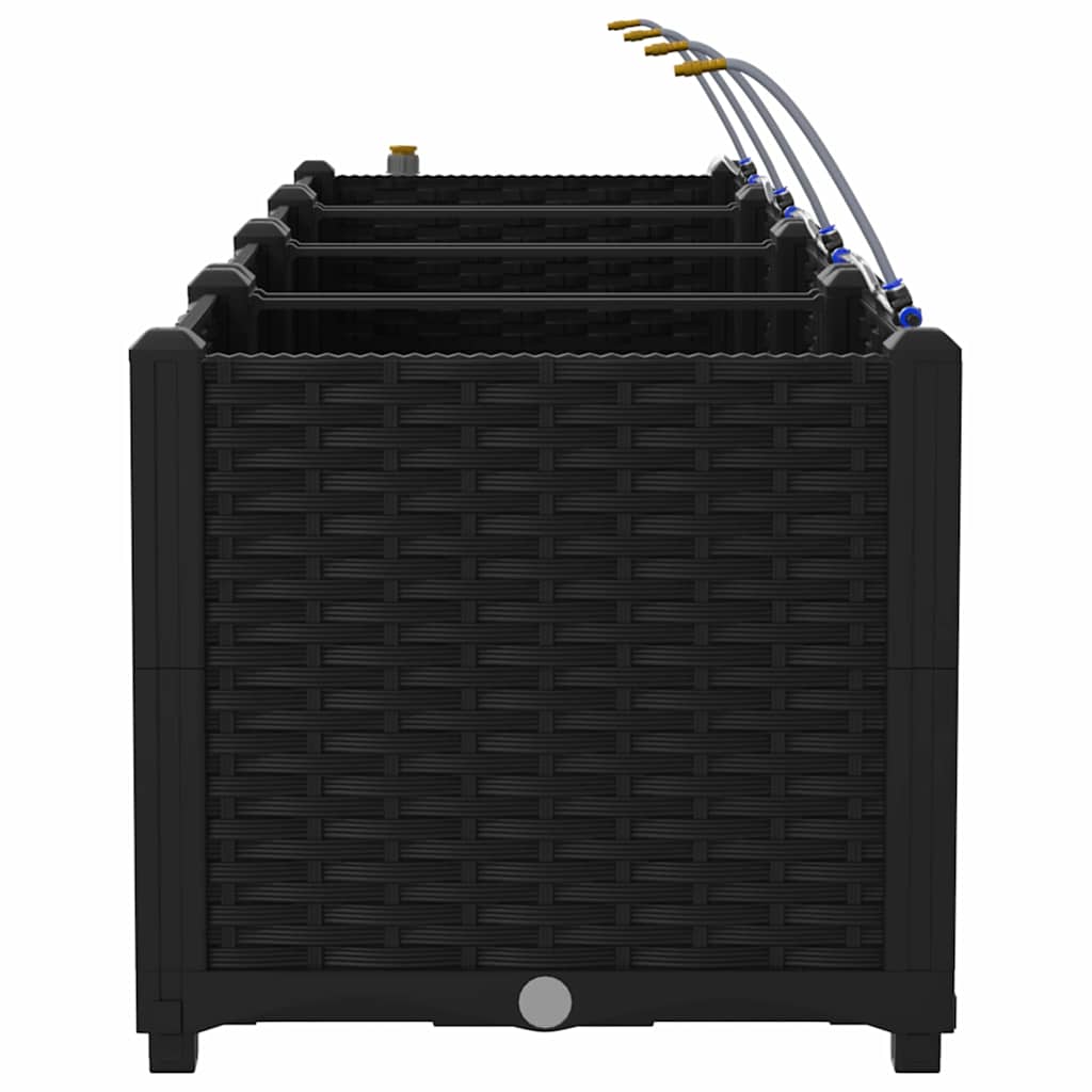 Garden Black 160 x 40 x 37.5 cm Steel