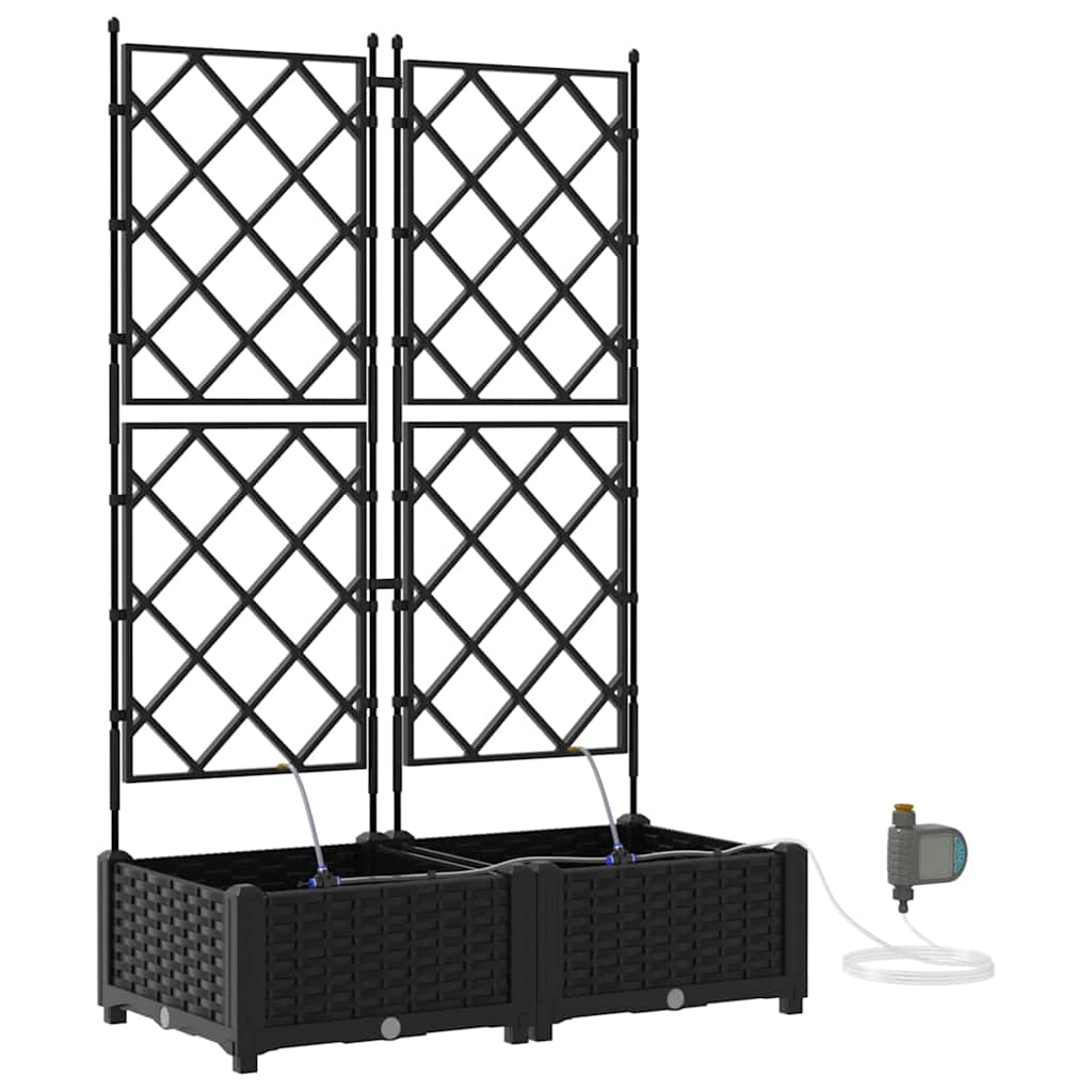 Garden Black 80 x 40 x 126 cm Steel