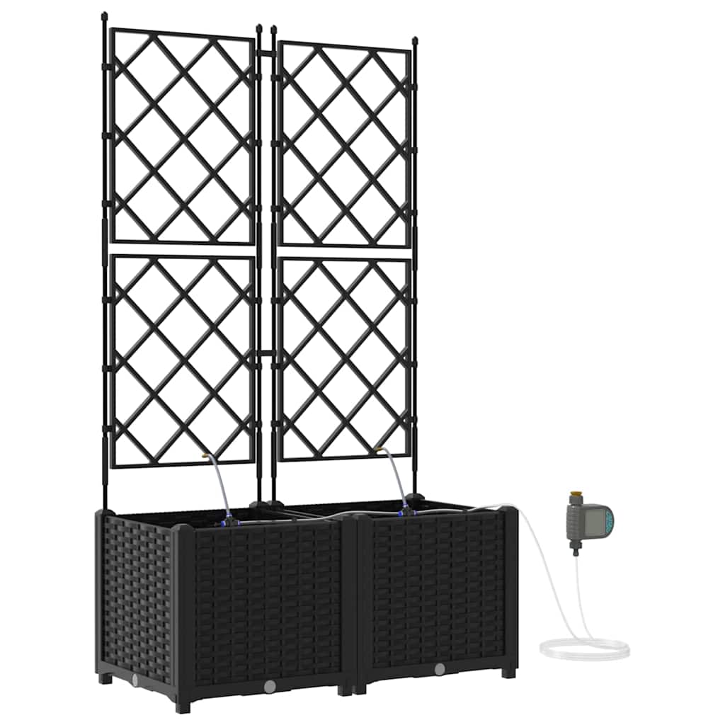 Garden Black 80 x 40 x 142 cm Steel